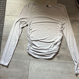 Elegant White Long Sleeve Top